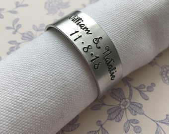 Personalised Napkin Rings