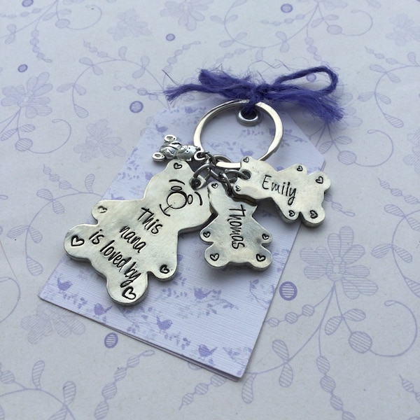 This Mummy/Daddy is loved by ... Teddy Bear Keyring