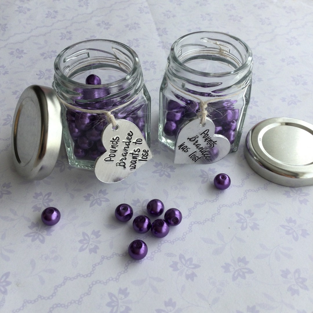 Weight Loss Bead Jars Personalised Weight Loss Aid Gift for Dieter Weight Loss Motivation Pounds