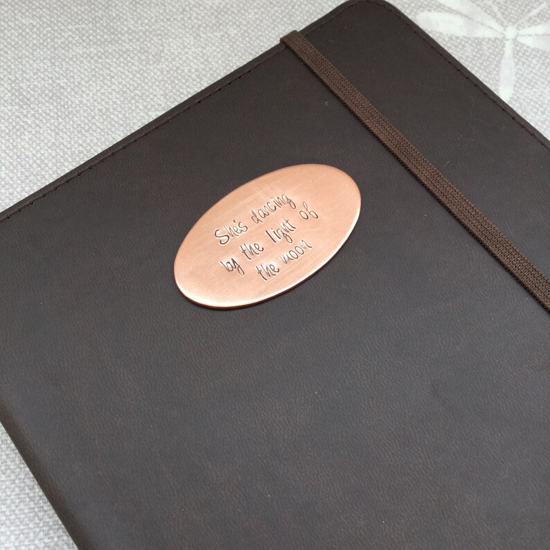 Hardback Brown Faux Leather Notebook Personalised Diary Etsy UK