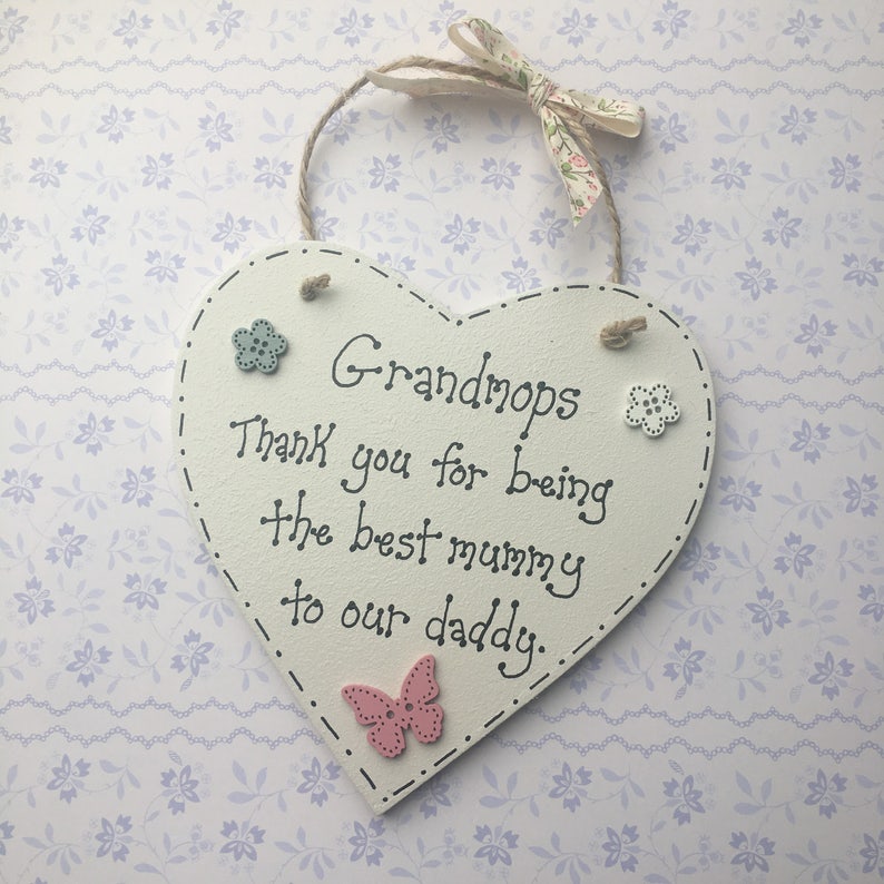 Grandma Thank You Plaque Grandparent Gift Grandma Quote Etsy UK