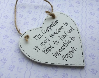 Teacher Quote Plaque, end of term gift, personalised gift for teacher, special teacher, teacher thank you