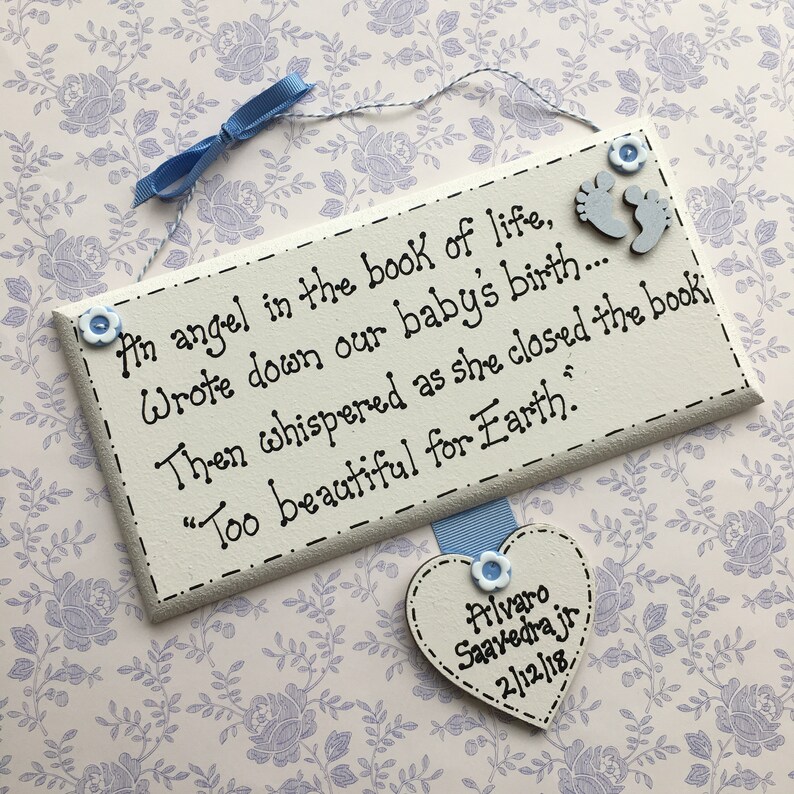Baby loss keepsake plaque miscarriage stillbirth infant Etsy