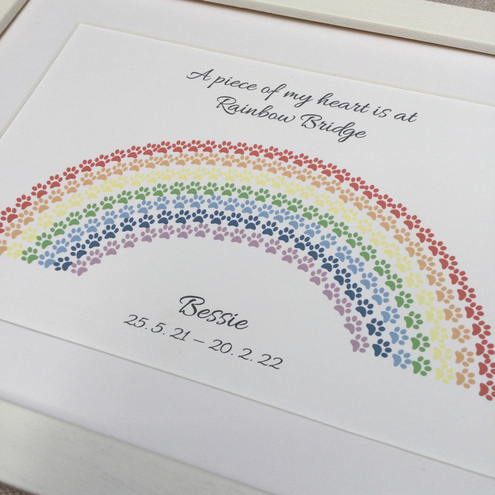 Rainbow Bridge Pet Loss Print - Etsy