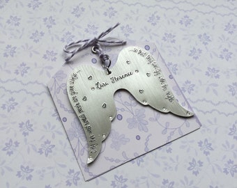 Angel Wing Decoration, baby loss gift, infant loss, lost loved one, memorial keepsake decoration, sympathy gift