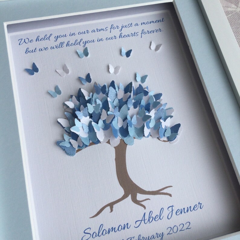 Baby Loss Butterfly Tree Frame Miscarriage Gift Baby Loss Etsy Ireland