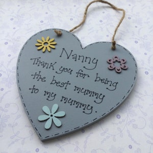 Grandma thank you plaque, grandparent gift, grandma quote, grandmother plaque, nana quote, nanny gift, mother&#39;s day gift for nana