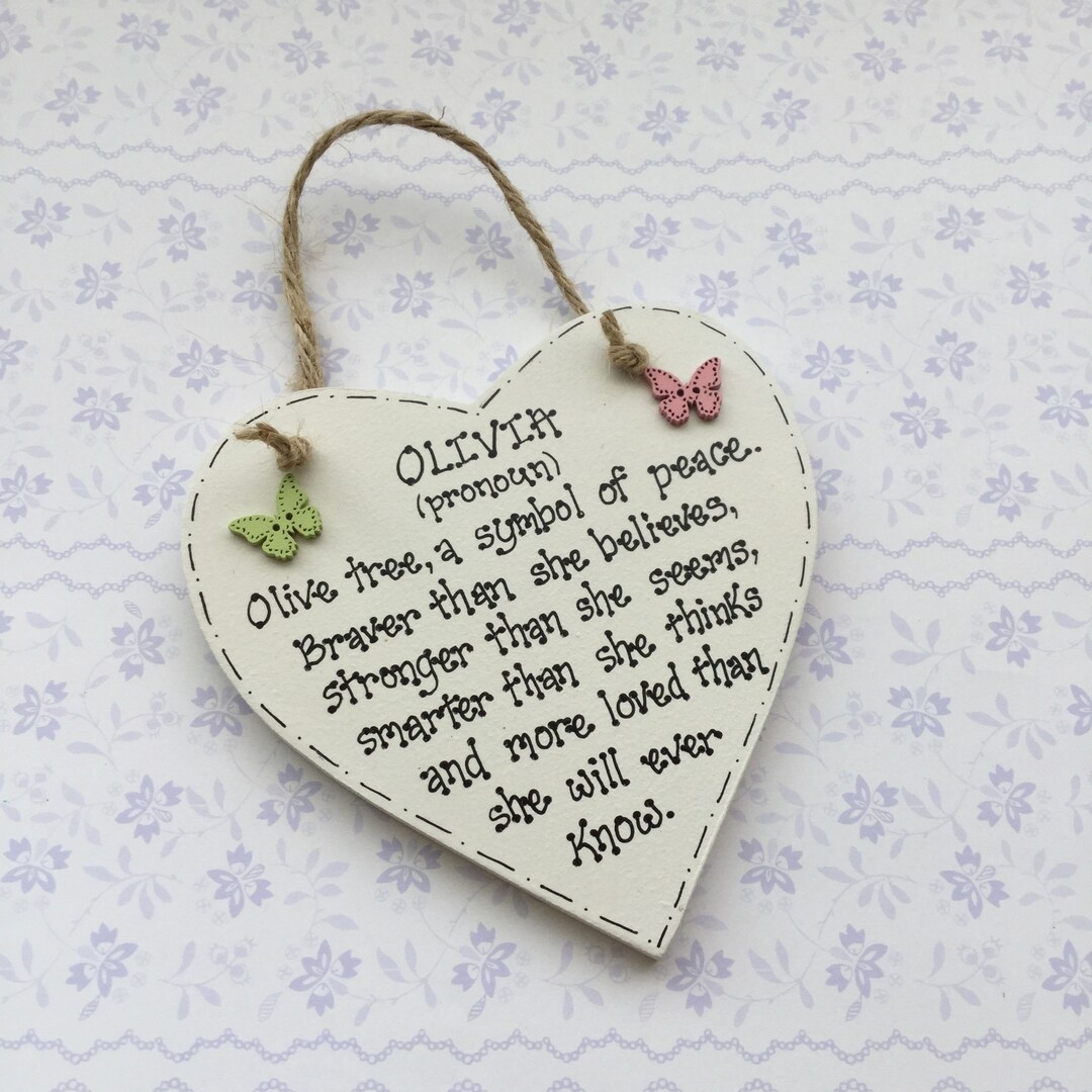 Personalised Name Definition Plaque, Customised Name Meaning, Name