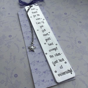 Bookmark Gift for University Student first year at university gift by Little Jenny Wren