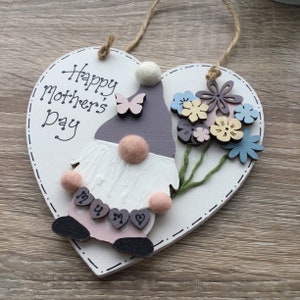 Mother’s Day Gonk Plaque Gift for Mum or Nana Gift by Little Jenny Wren