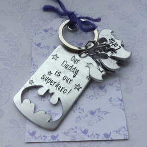 Superhero Dad Keyring
