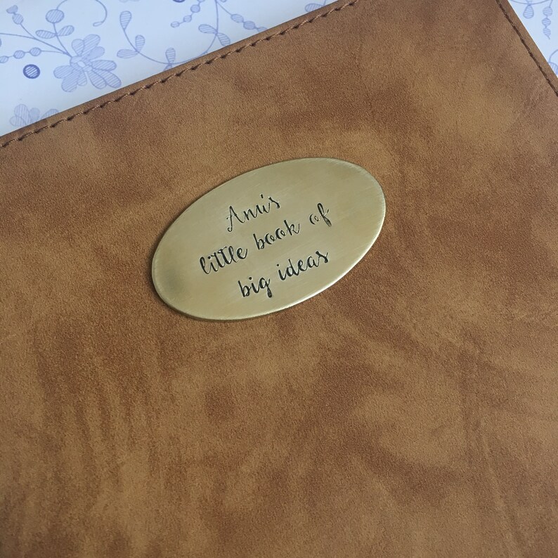 Personalised Hardback Faux Leather Notebook Personalised Etsy UK