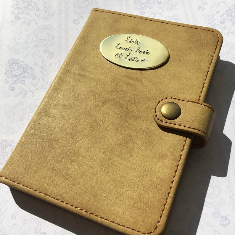 Personalised Hardback Faux Leather Notebook Personalised Etsy UK