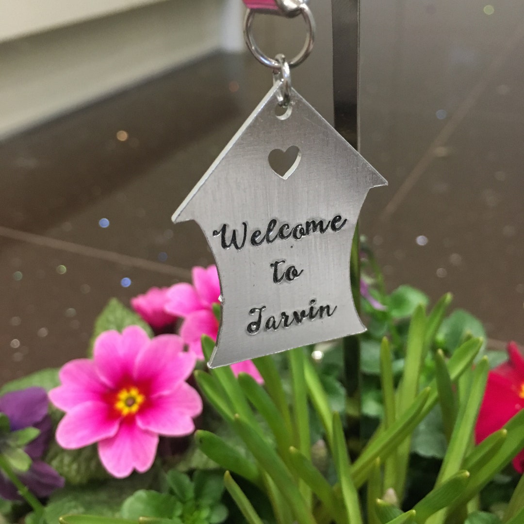 New Home Plant Marker Sign Plant Gift Tag Thank You Etsy