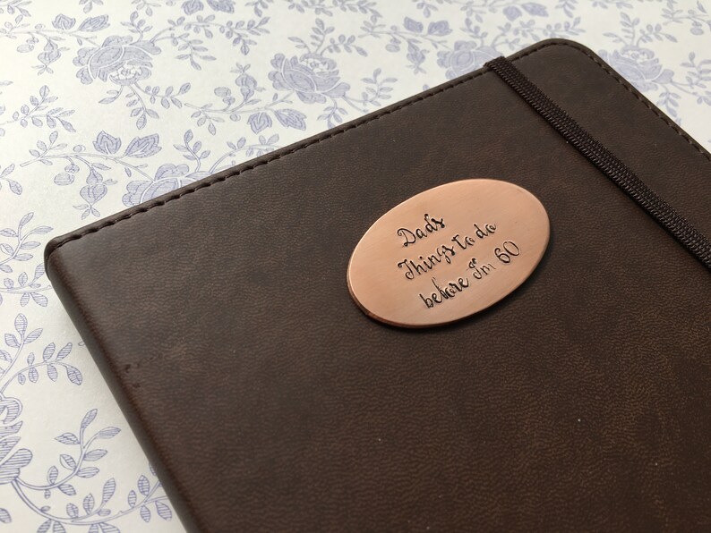 Hardback Brown Faux Leather Notebook Personalised Diary Etsy UK