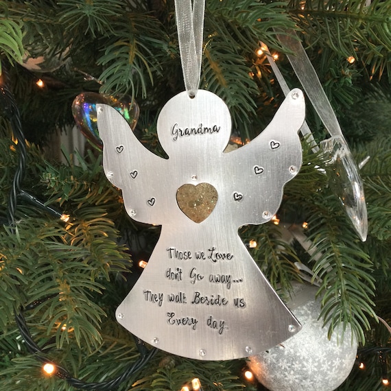 Personalized christmas ornaments angel Clearance