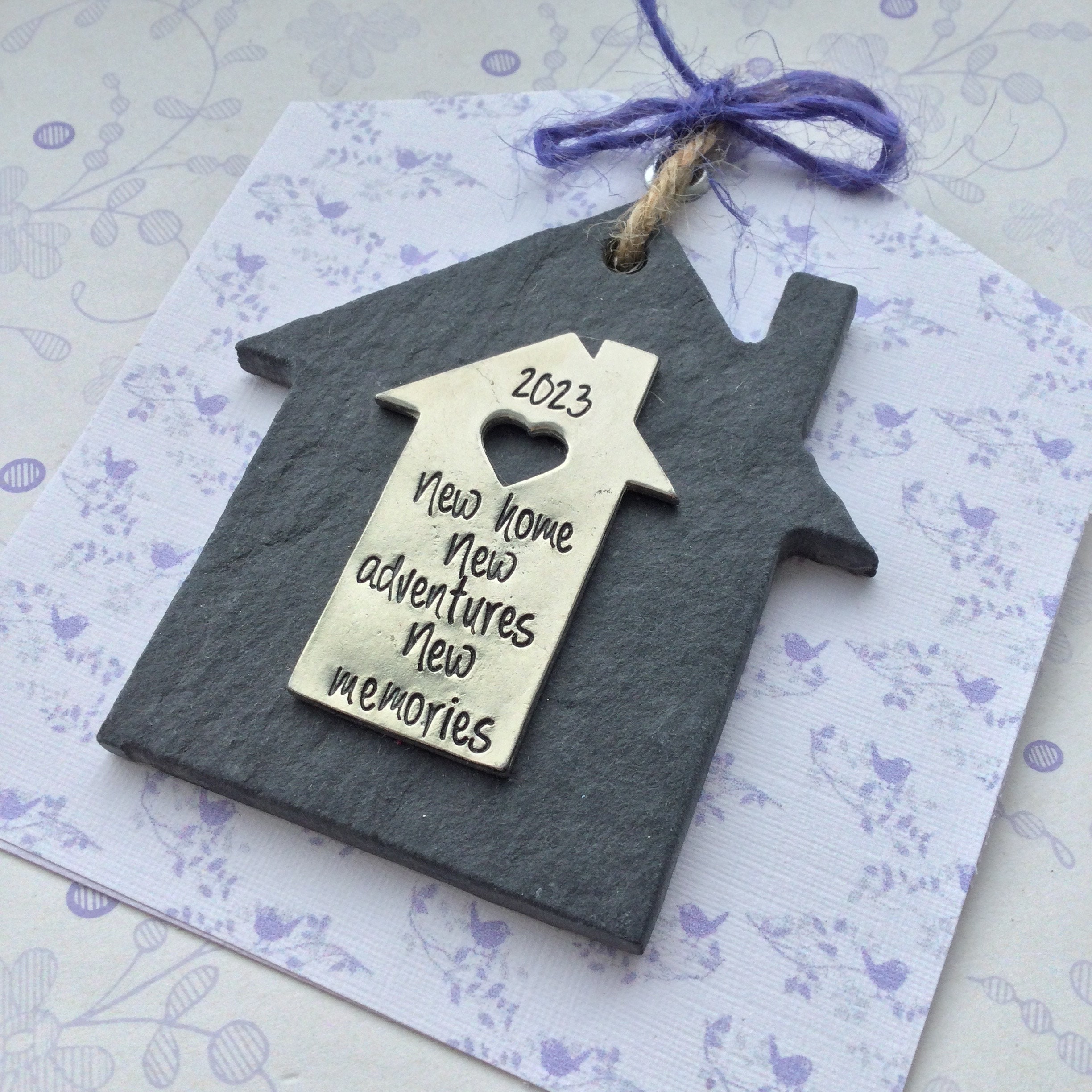 New Home Slate House Decoration