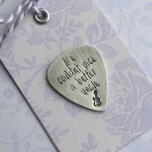 Personalised Guitar Pick, personalised plectrum, gift for guitar player, guitar themed gift
