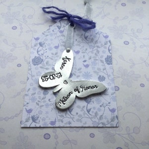 Personalised bridesmaid gift, gift for maid of honour, bridesmaid gift, matron of honour keepsake,