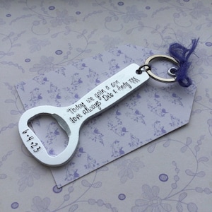 Personalised Son-in-law Bottle Opener