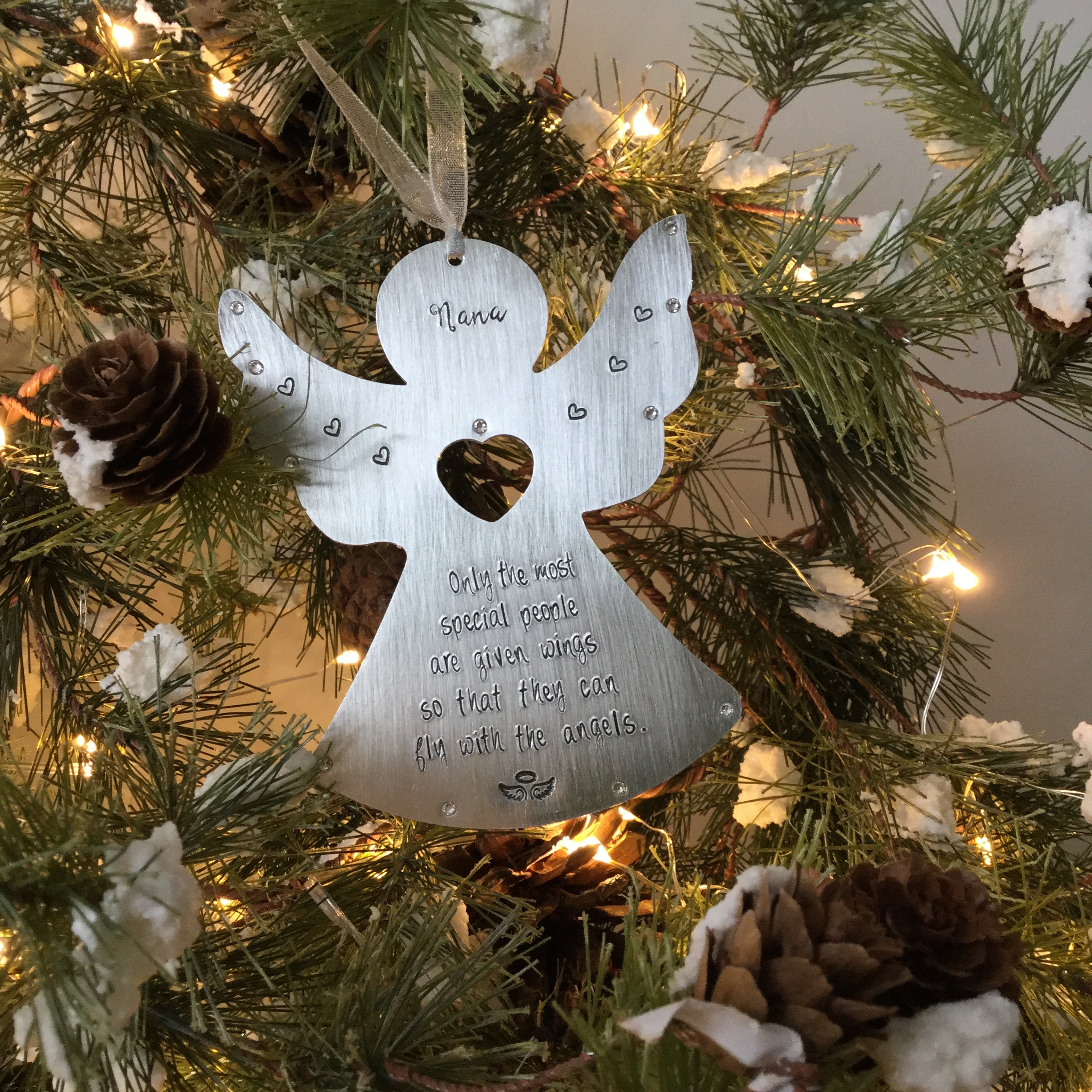 6Kinds/Bag Angel Wings Shaped Christmas Tree Decorations Hanging Pendant Decor n 6Kinds/Bag Angel Wings Shaped Christmas Tree Decorations Hanging Pendant Decor n