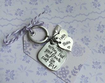 Gin Quote Keyring