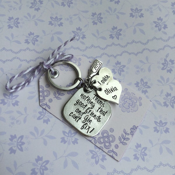 Gin Quote Keyring