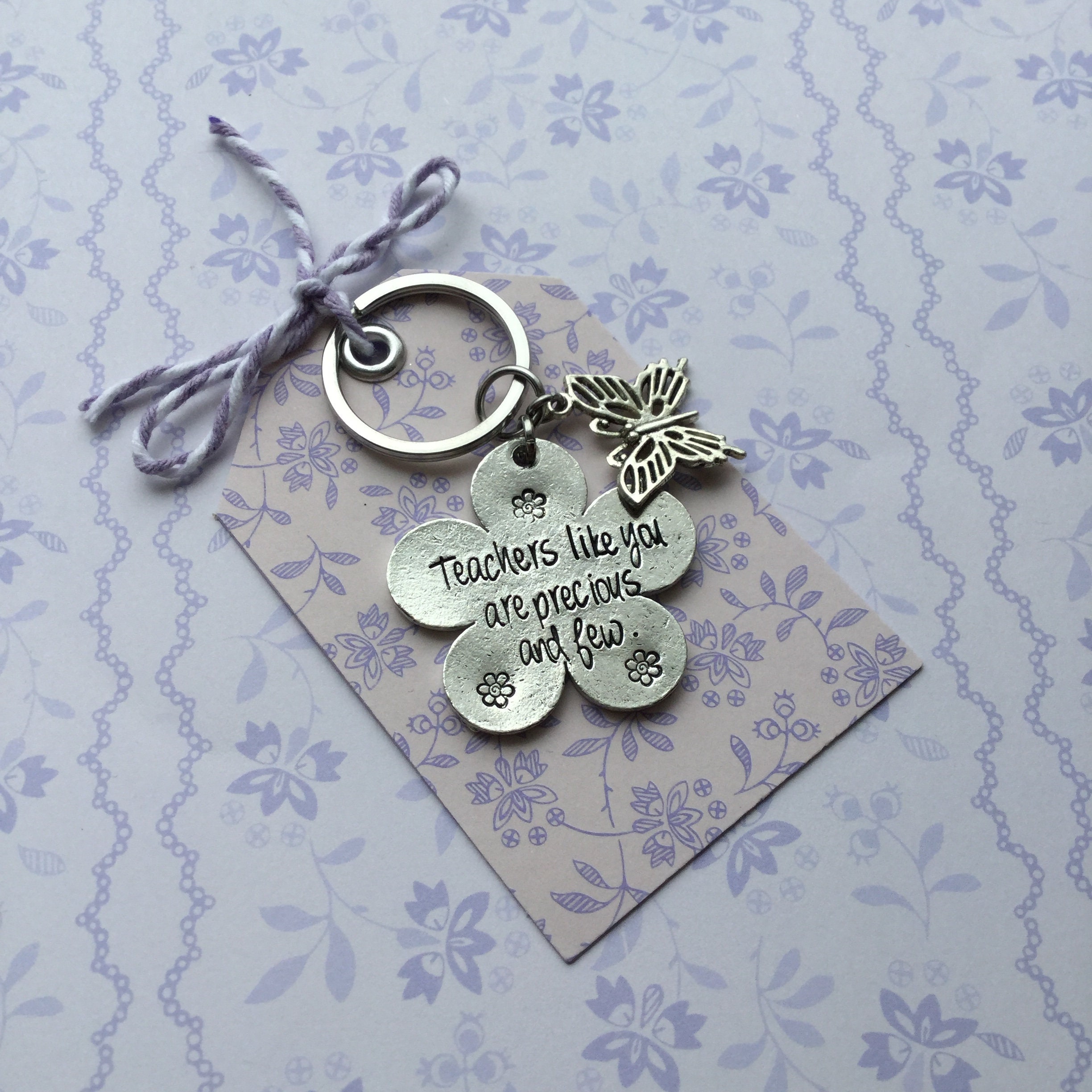 Personalised Thank you teacher keepsake angel keychain gifts keyring card set Personalised Thank you teacher keepsake angel keychain gifts keyring card set
