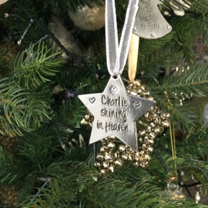 Personalised Christmas  Star Decoration