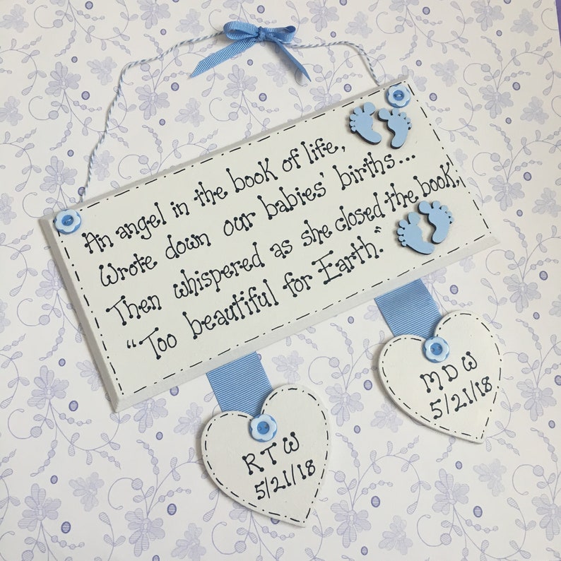 Baby Loss Keepsake Plaque Miscarriage Stillbirth Infant Etsy