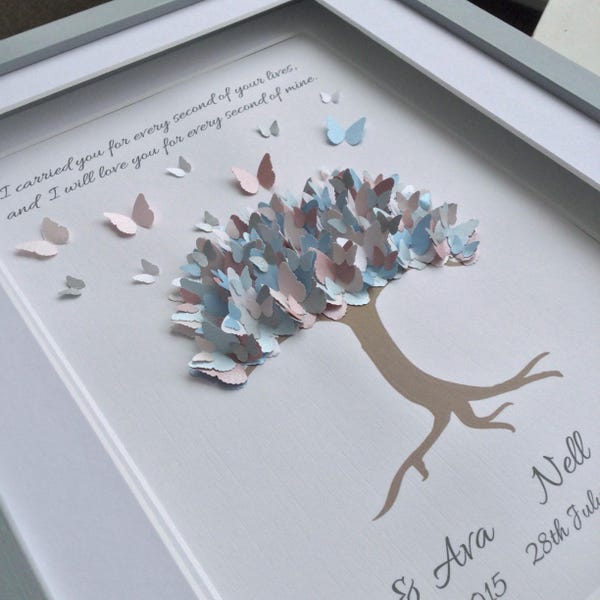 Baby Loss Miscarriage Gift Butterfly Tree for Angel Baby Memorial Stillbirth Sympathy Gift by Little Jenny Wren