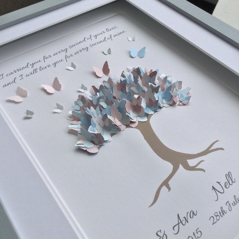Baby Loss Gift Butterfly Tree for Angel Baby Memorial Miscarriage Stillbirth Sympathy Gift by Little Jenny Wren image 1