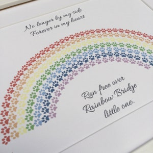 Rainbow Bridge Pet Loss Print