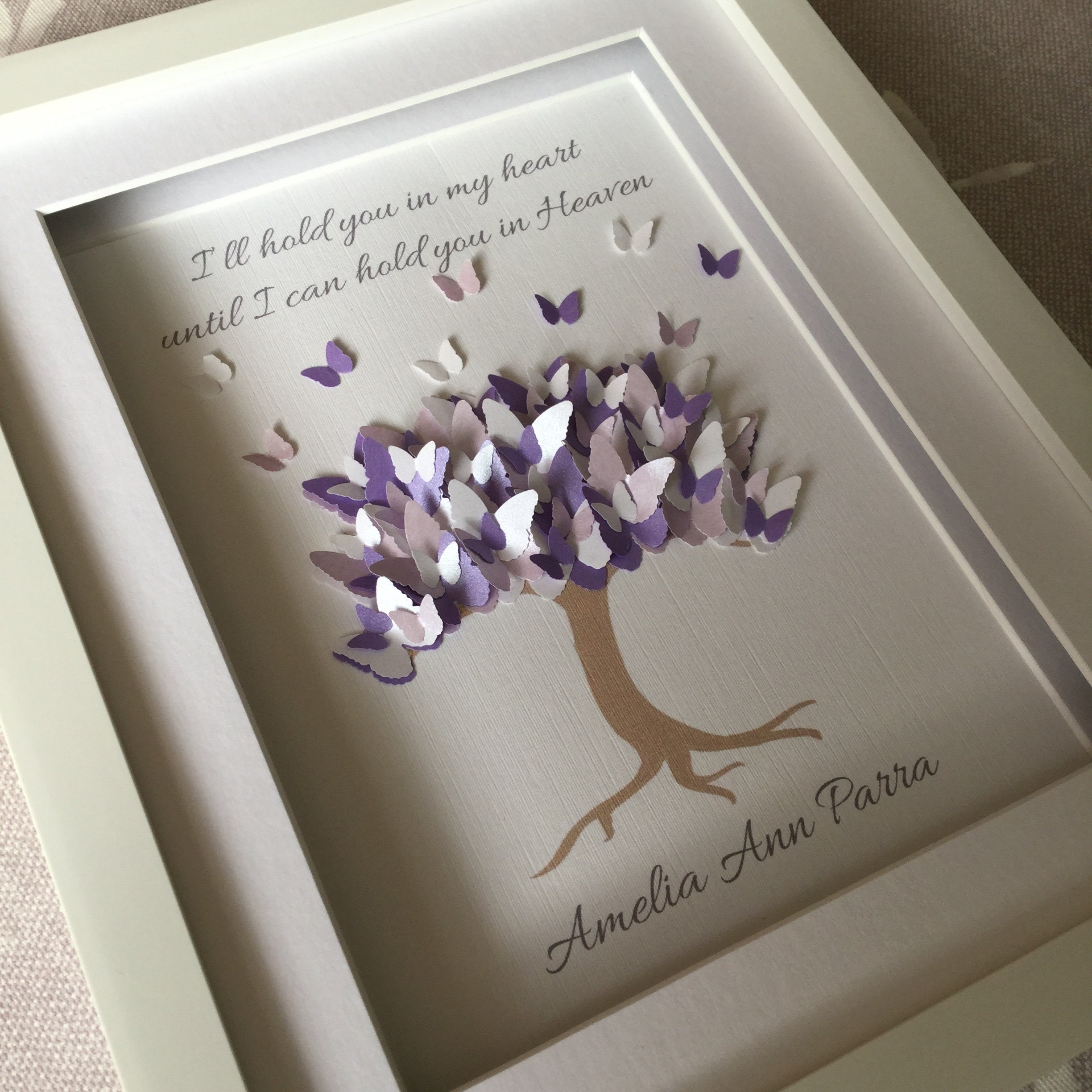 Baby Loss Butterfly Tree Frame Miscarriage Gift Baby Loss Etsy UK