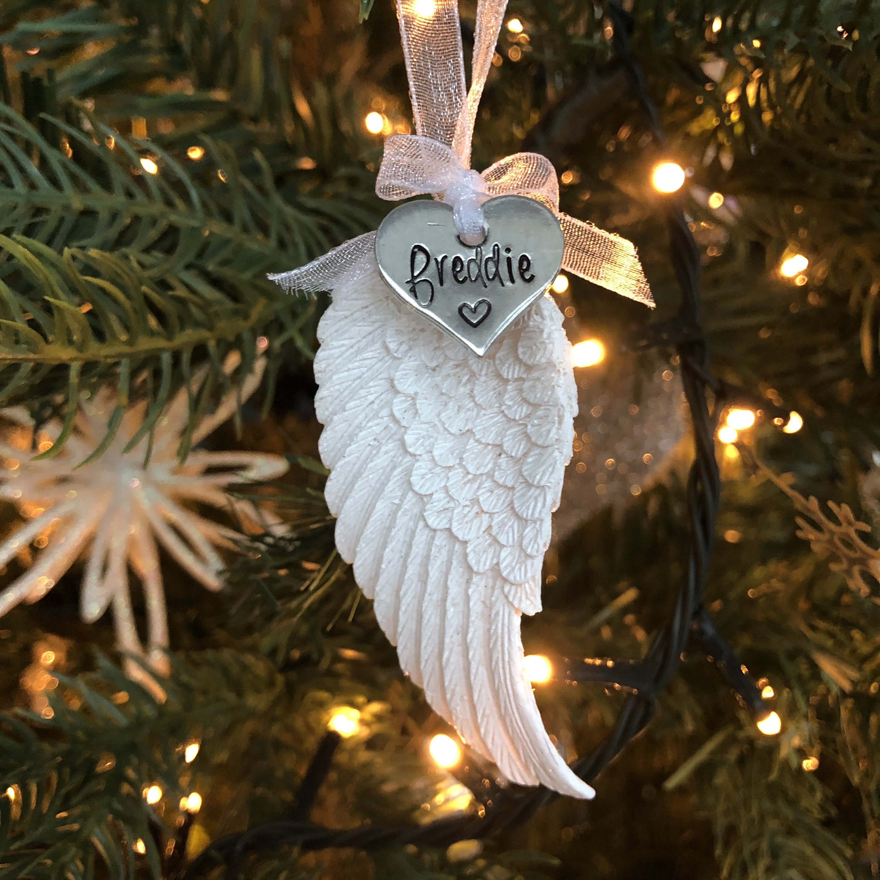 Angel Wing Personalised Decoration - Etsy Canada