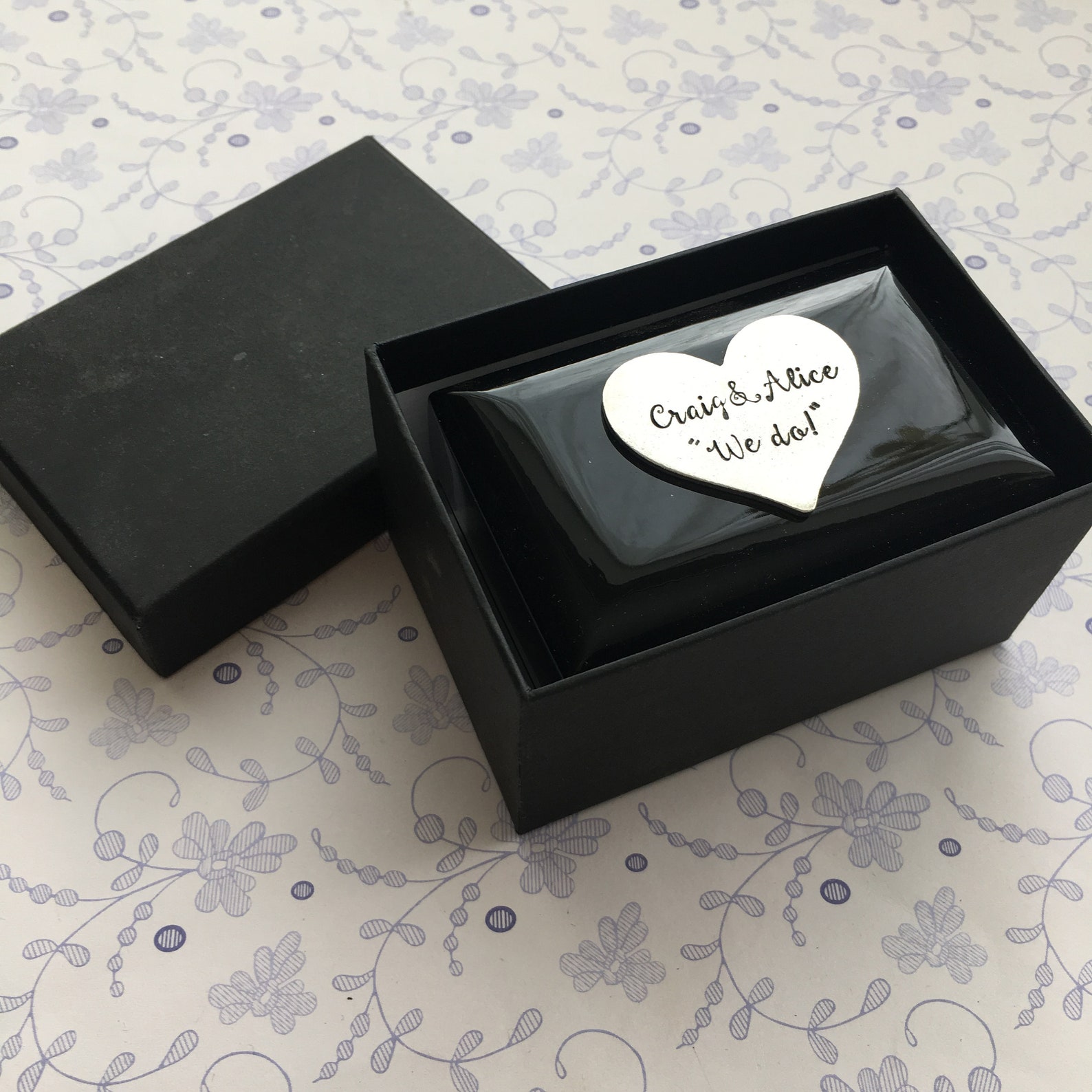 Scatola Anello A LED A Forma Di Cuore - Rosso Per Proposte Di Matrimonio E San Valentino - Foto 11