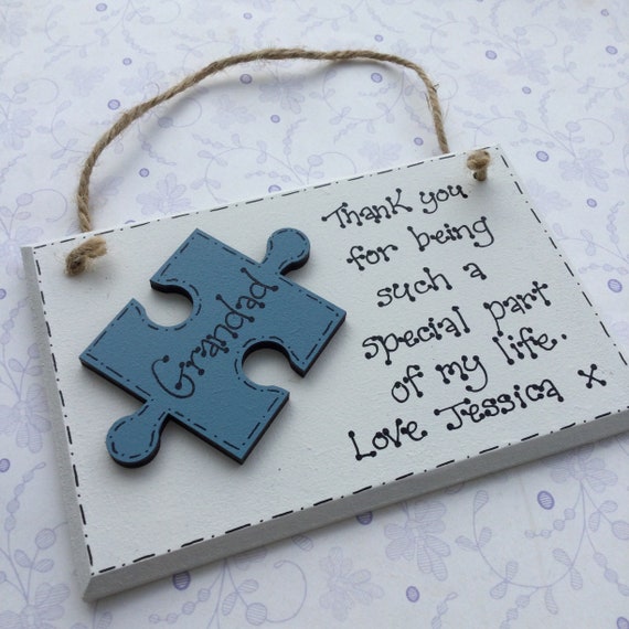 Personalised Jigsaw Puzzle Plaque Thank You Gift for Teacher Childminder  Teaching Assistant Adoption by Little Jenny Wren 