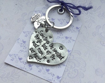 Memorial Heart Keyring,  sympathy gift, baby loss, angel baby, lost loved one, bereavement gift, memorial keepsake
