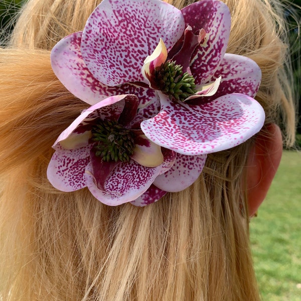 Orchid Hair Clip Etsy