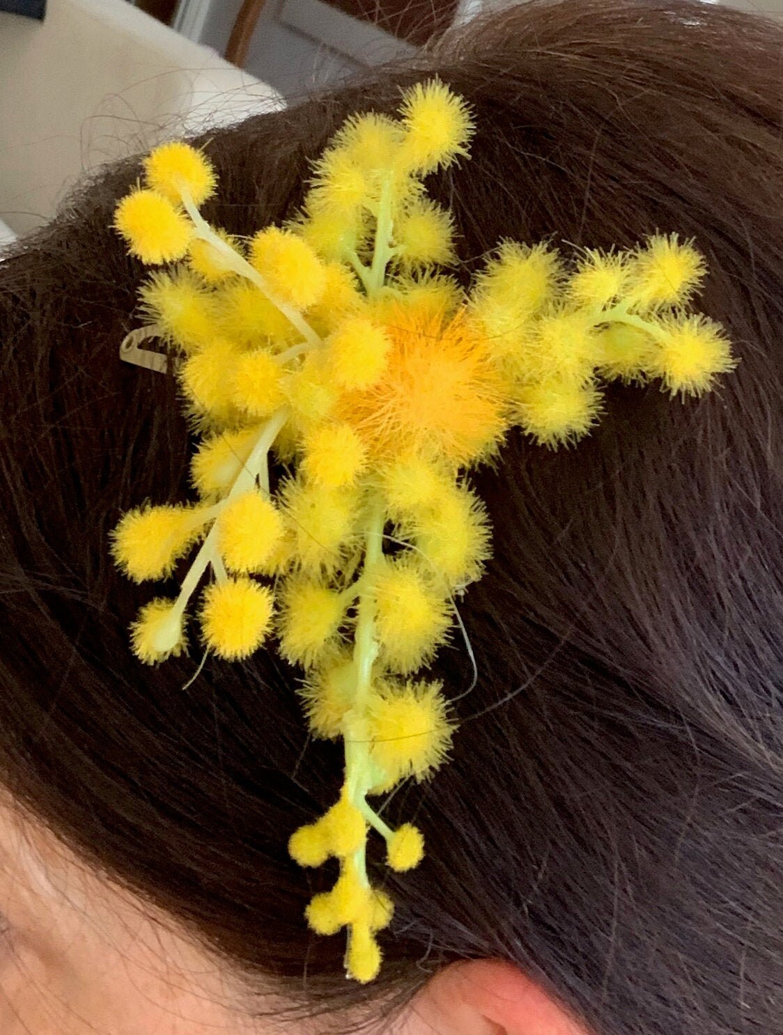 ミモザヘアクリップ - Etsy 日本