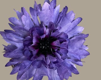 Cornflower ( periwinkle blue) hair accessory/corsage