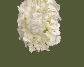 White Viburnum hair accessory