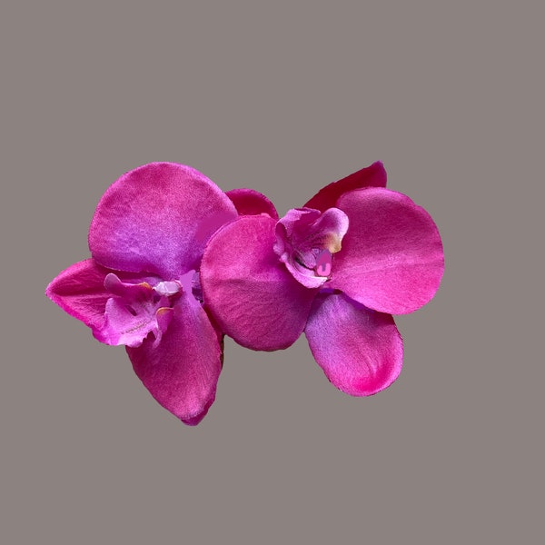 Pink/Purple Orchid Hair Clip