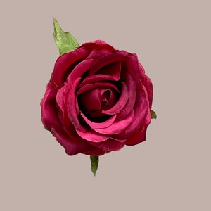 Red Rose Hair Clip