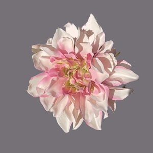 Large Pink Dahlia hair clip/corsage/brooch