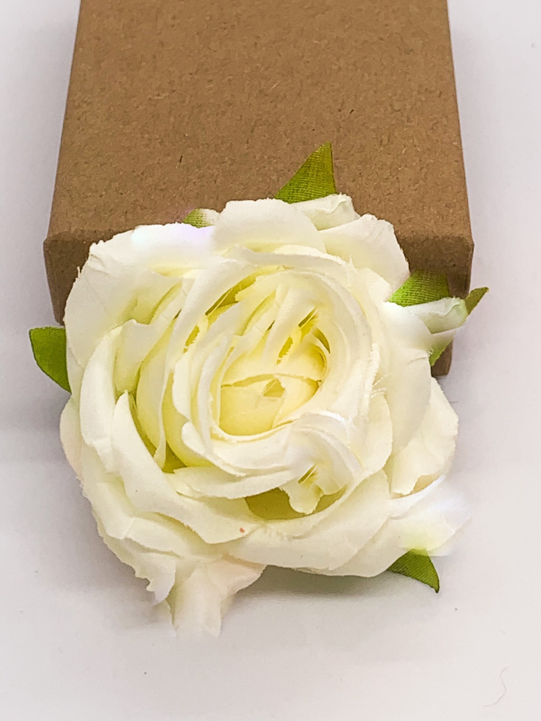White Silk Small Garden Rose - Etsy