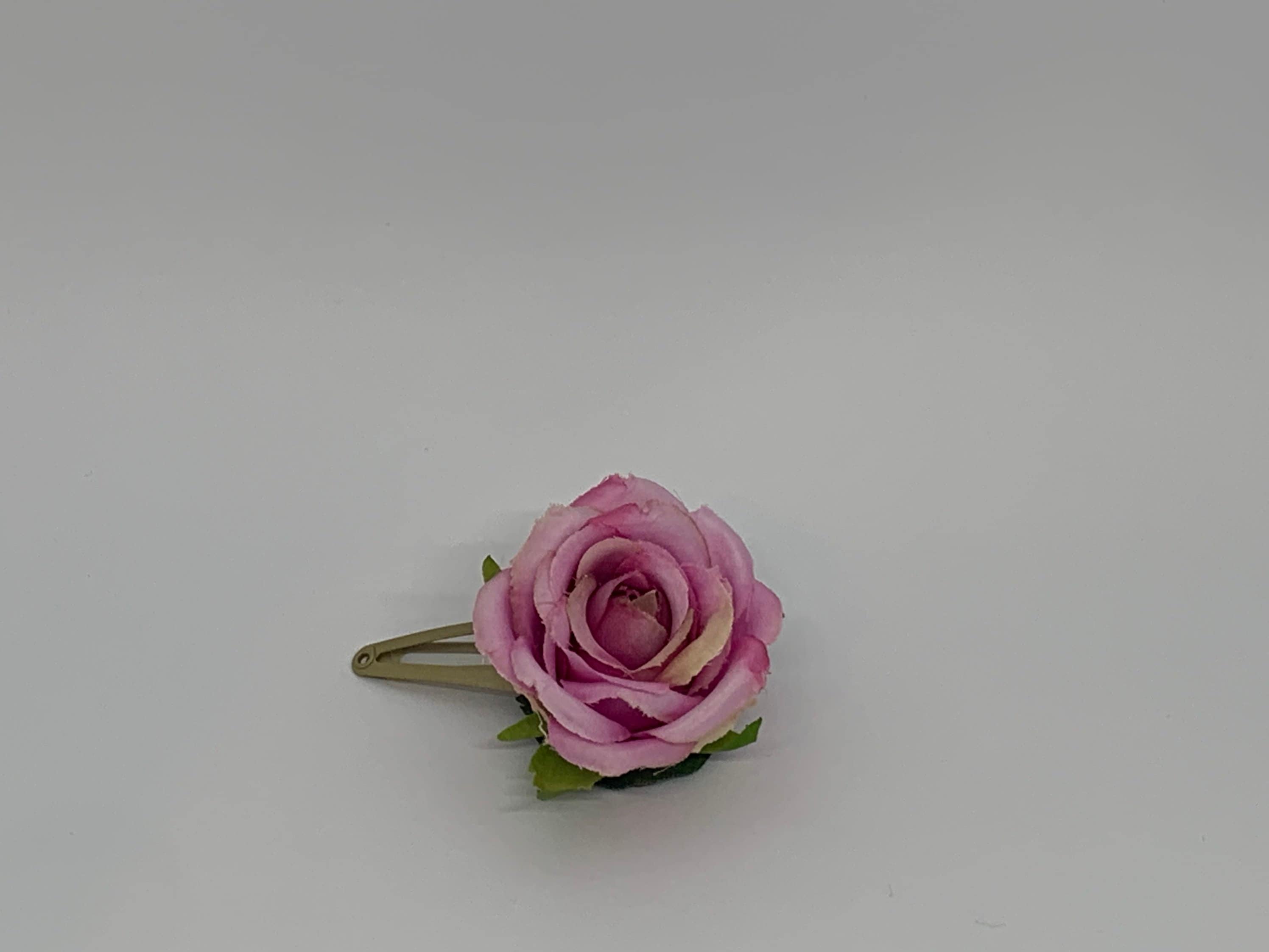 Rose Hair Clip Etsy