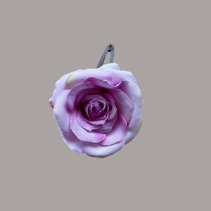 Rose Hair Clip/sml corsage, mauve