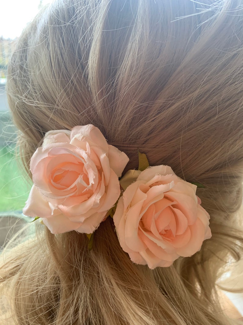 Rose hair clip