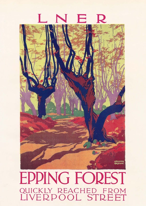 Epping Forest 3 Railway Vintage Retro Oldschool Old Good Price Poster 